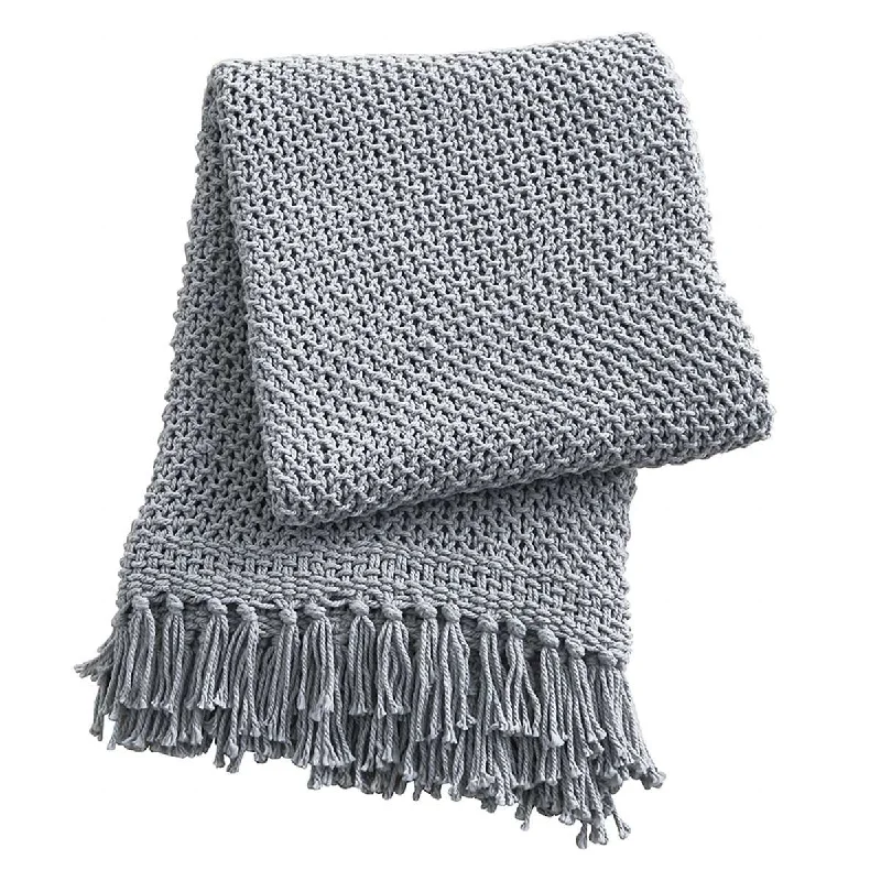 Firm Pillows for Side SleepersOpen Knit Throw - Mist Park Designs