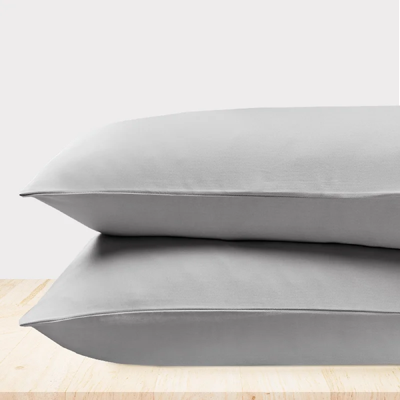 Thermal - Regulating Bamboo Sheets for All - Season ComfortPillowcase Pair - 100% Cotton Sateen - Everyday Soft