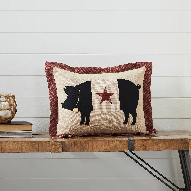 Orthopedic Pillows for Back Pain ReliefCider Mill Primitive Pig Pillow 14x18 VHC Brands