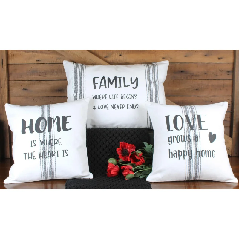 Firm Pillows for Side SleepersFamily Grain Sack 14 Inx20 In Pillow PL000054