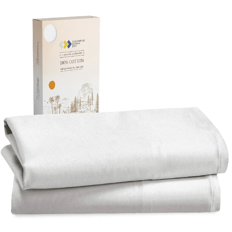 Linen - Cotton Blend Sheets for a Natural and Versatile OptionPillowcase Pair - 100% Cotton Sateen - Everyday Soft