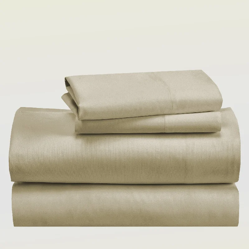 Jersey - Knit Sheets for a Comfortable and Casual BedSheet Set - Bamboo Rayon Sateen - Silky Comfort