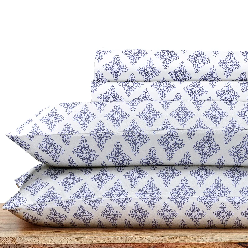 Quilted Cotton Sheets for a Warm and Inviting BedSheet Set - 100% Cotton Sateen - Everyday Soft