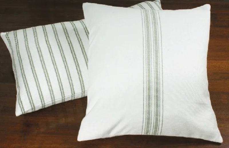 Soft and Fluffy Pillows for Bedroom ComfortGrain Sack Sage Pillow Cover PC164009