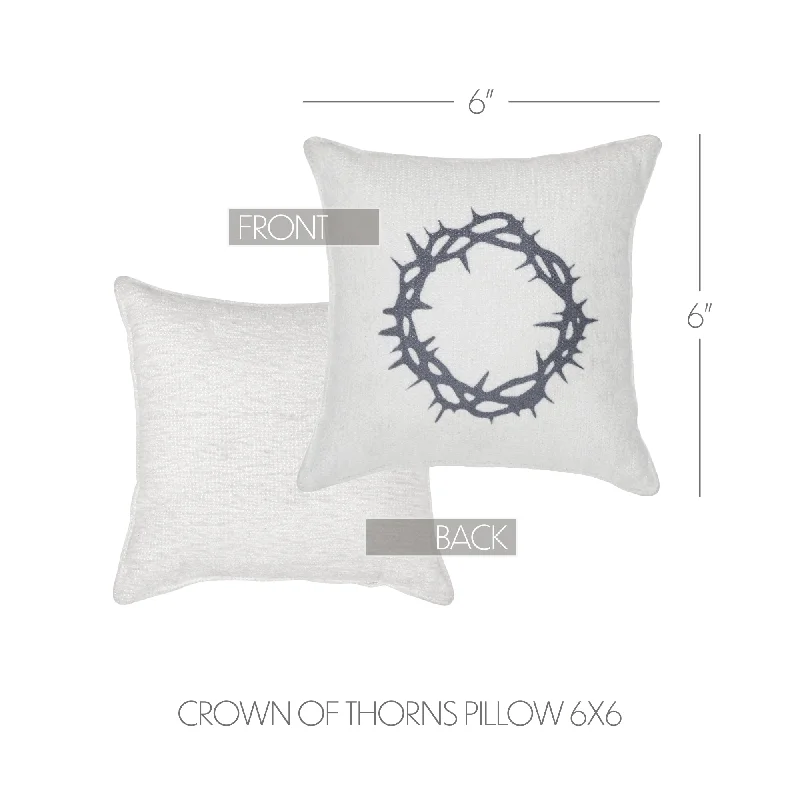 Cotton Pillows for Natural ComfortRisen Crown of Thorns Pillow 6x6