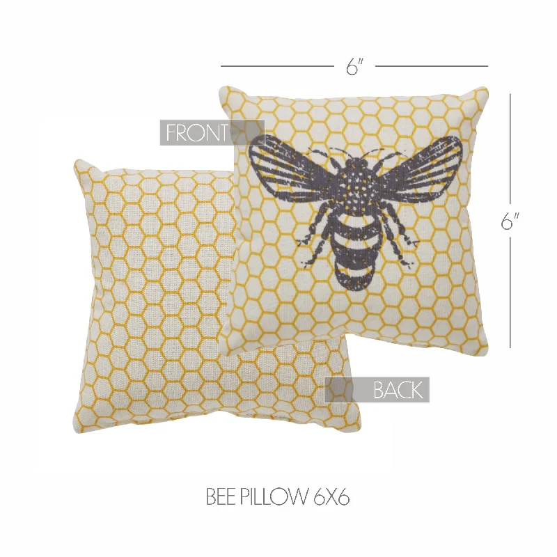 Velvet Pillows for a Touch of EleganceBuzzy Bees Bee Pillow 6x6