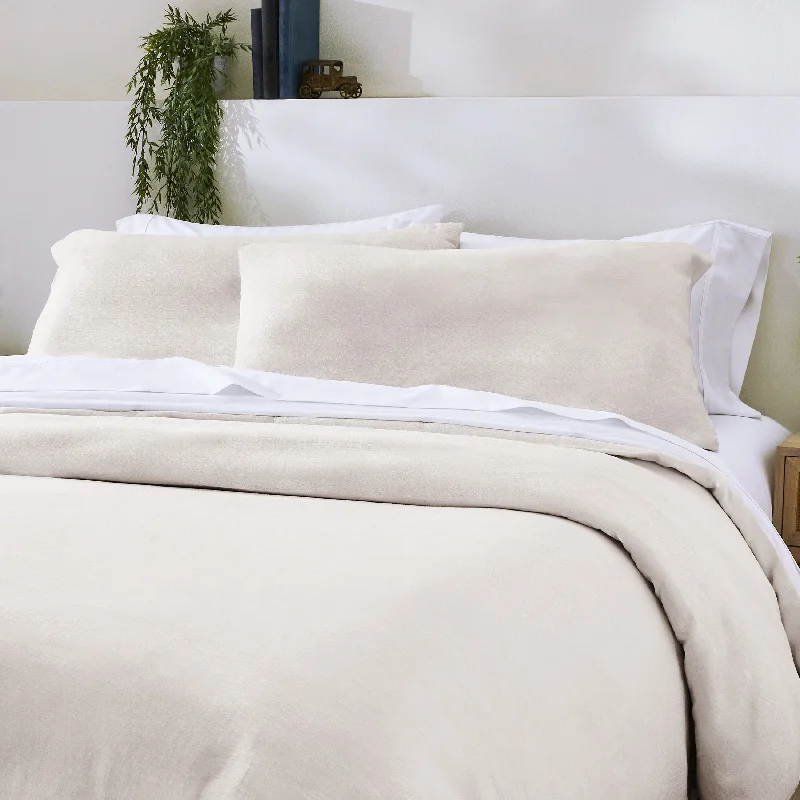 Linen - Cotton Blend Sheets for a Natural and Versatile OptionTextured Duvet Cover Set