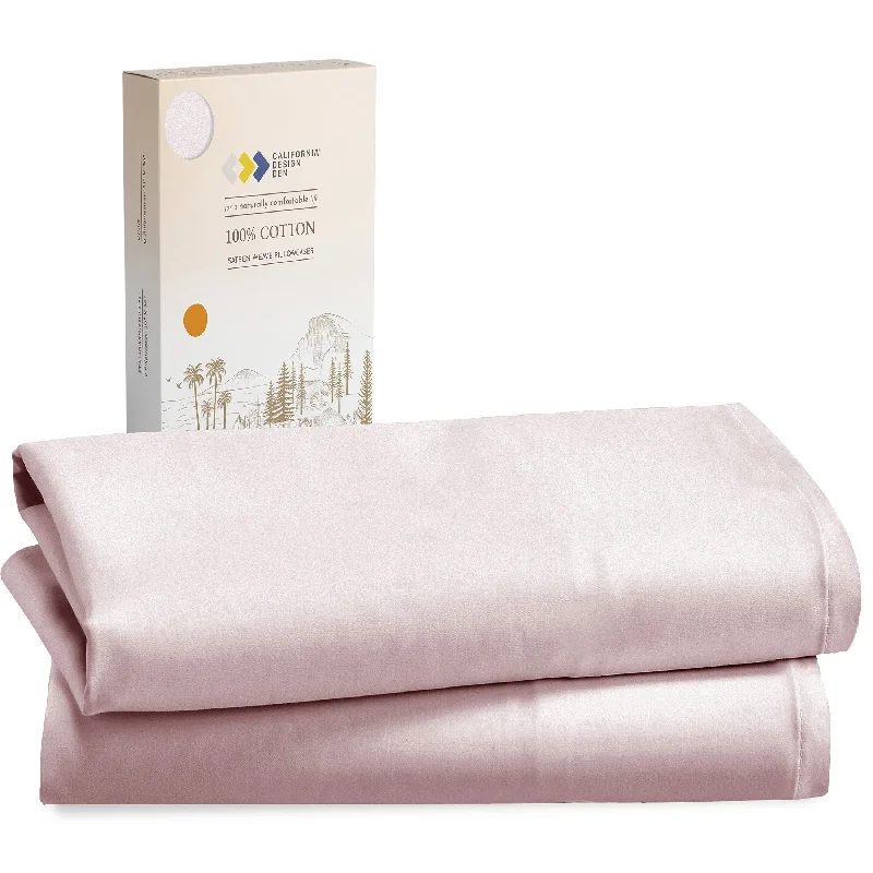 Wrinkle - Free Polyester Sheets for a Low - Maintenance BedPillowcase Pair - 100% Cotton Sateen - Everyday Soft