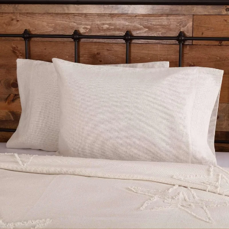 Cooling Pillows for Hot SleepersBurlap Antique White Standard Pillow Case Set of 2 21x30 VHC Brands