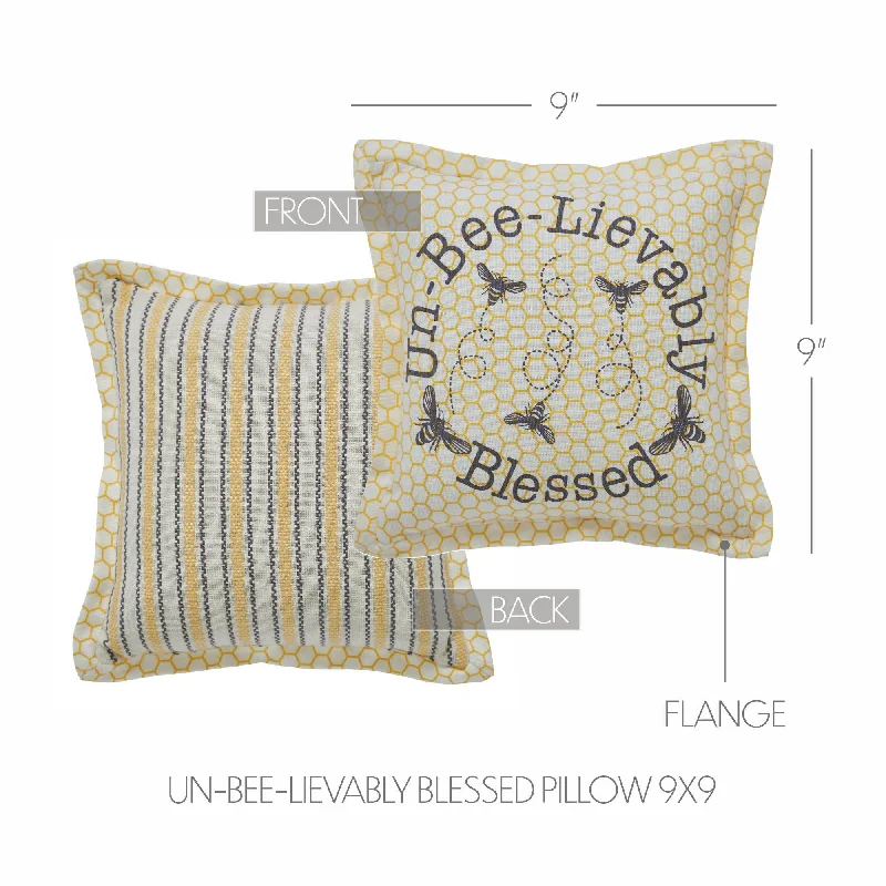 Hypoallergenic Pillows for Allergy SufferersBuzzy Bees Un-Bee-Lievably Blessed Pillow 9x9