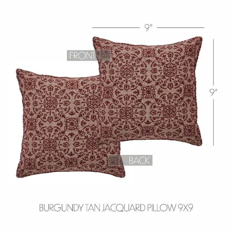 Cooling Pillows for Hot SleepersCustom House Burgundy Tan Jacquard Pillow 9x9