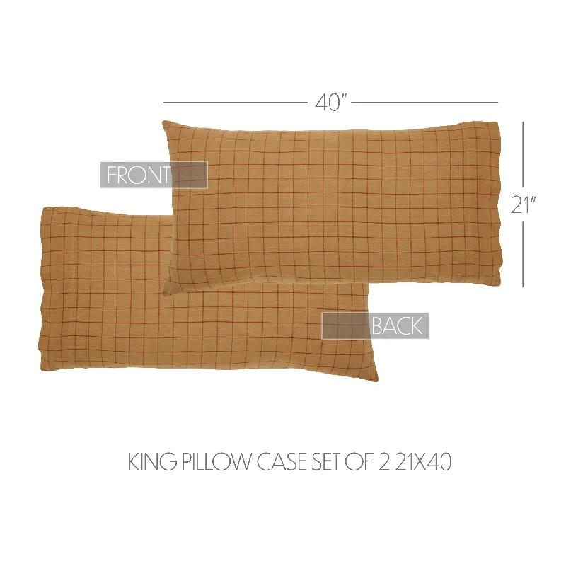 Down Alternative Pillows for Ethical ChoicesConnell King Pillow Case Set of 2 21x40