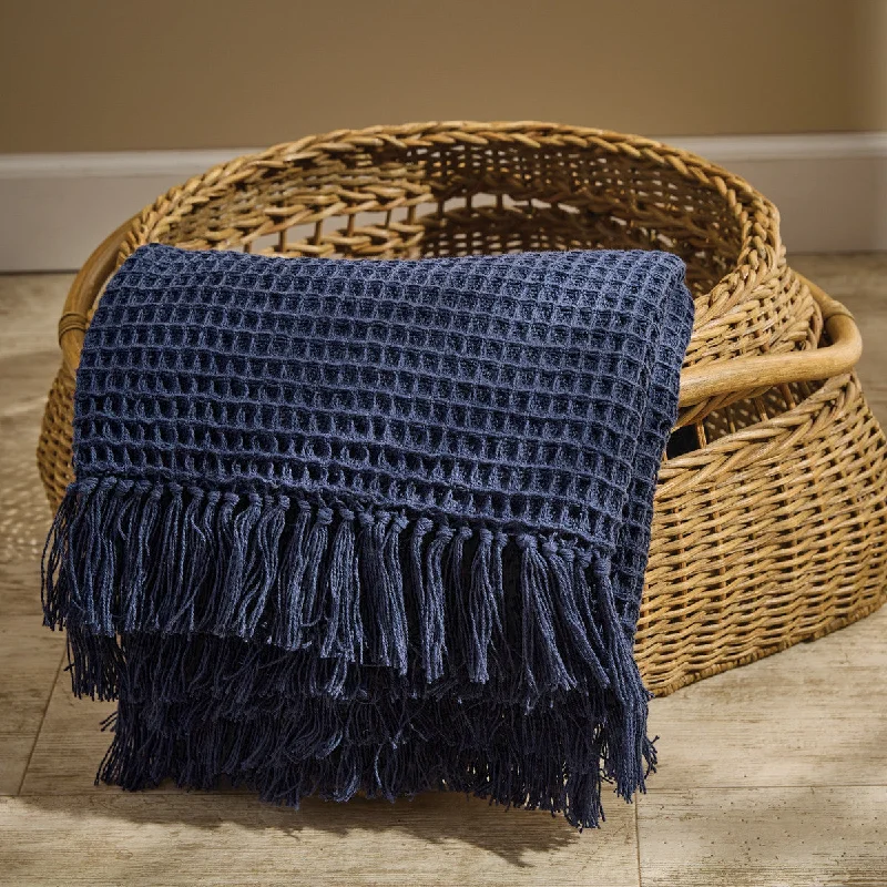 Velvet Pillows for a Touch of EleganceEllery Throw - Navy Set of 2 Park Designs