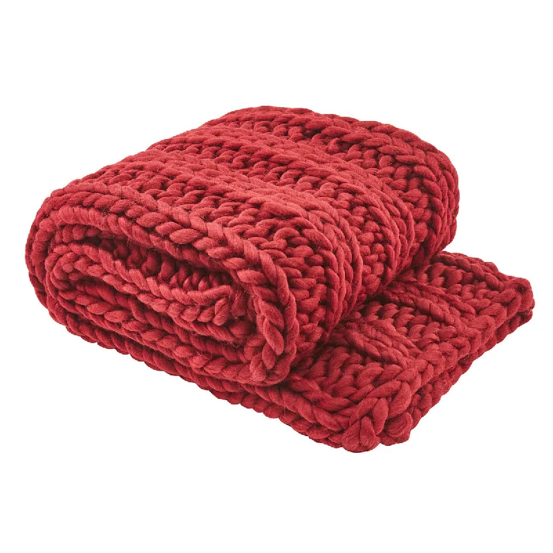 Firm Pillows for Side SleepersChunky Ribbed Throw - Garnet Park Designs