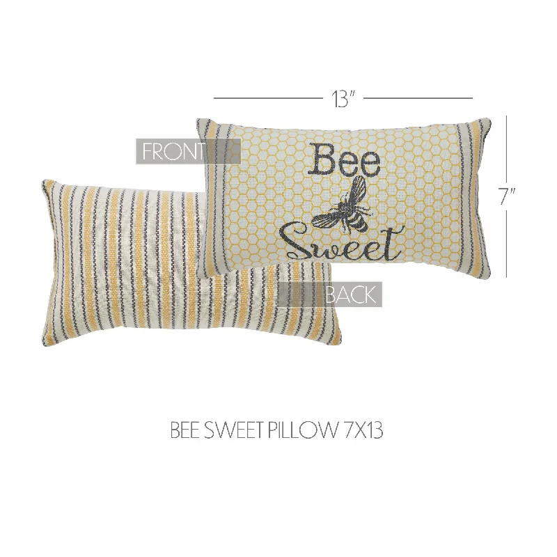 Bolster Pillows for Sofa DecorationBuzzy Bees Bee Sweet Pillow 7x13