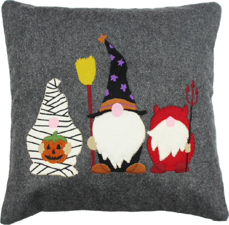 Down Alternative Pillows for Ethical ChoicesHalloween Gnomes Gray Pillow PL011122