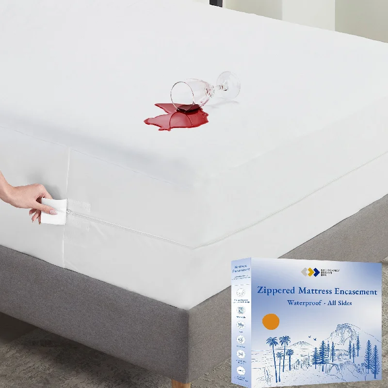 Wrinkle - Free Polyester Sheets for a Low - Maintenance BedWaterproof Mattress Encasement