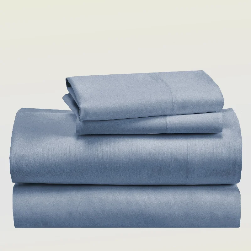 Polyester - Cotton Blend Sheets for Durability and ComfortSheet Set - Bamboo Rayon Sateen - Silky Comfort