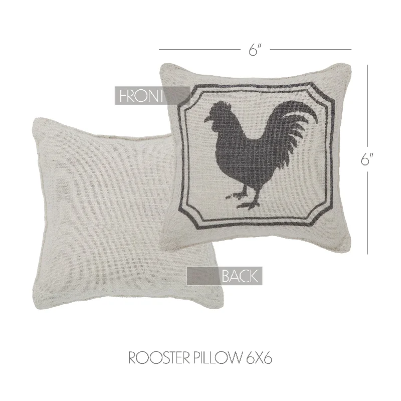 Plush Pillows for a Cozy BedFinders Keepers Rooster Silhouette Pillow 6x6