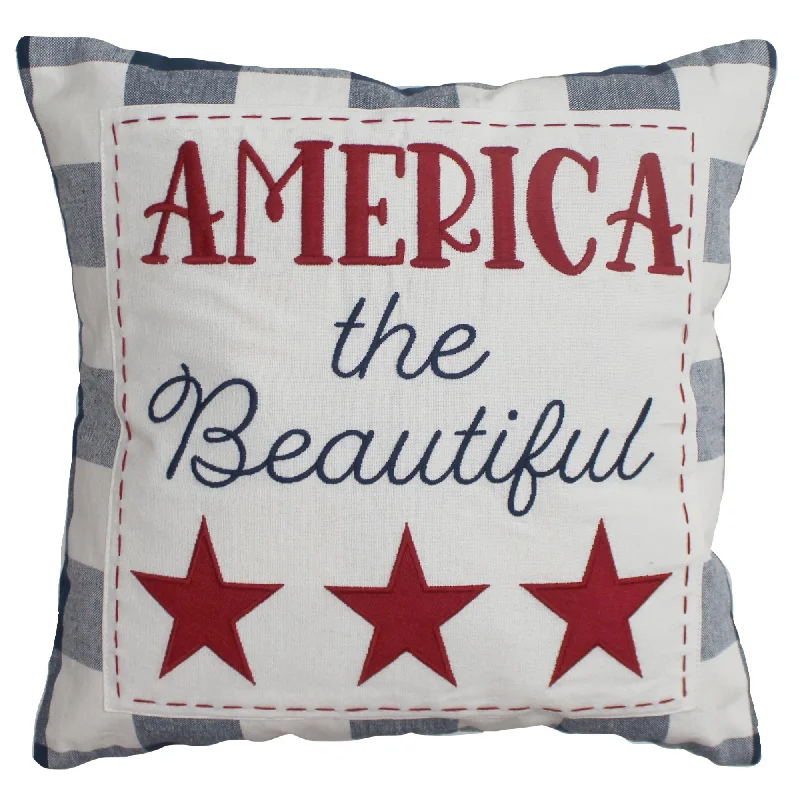 Down Alternative Pillows for Ethical ChoicesAmerica the beautiful Pillow 14”x14” PL000058