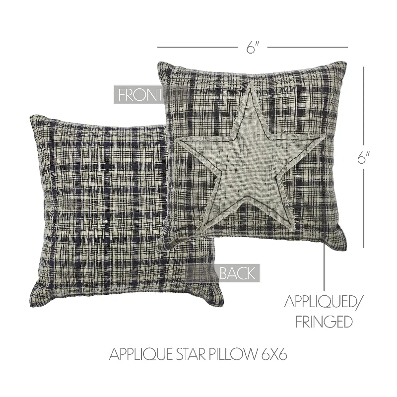 Orthopedic Pillows for Back Pain ReliefMy Country Applique Star Pillow 6x6