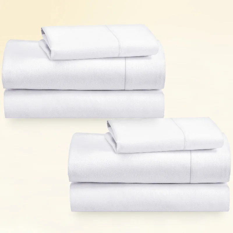 Wrinkle - Free Polyester Sheets for a Low - Maintenance Bed2-Pack Sheet Sets - 400 Thread Count 100% Cotton Sateen - Dream Comfort