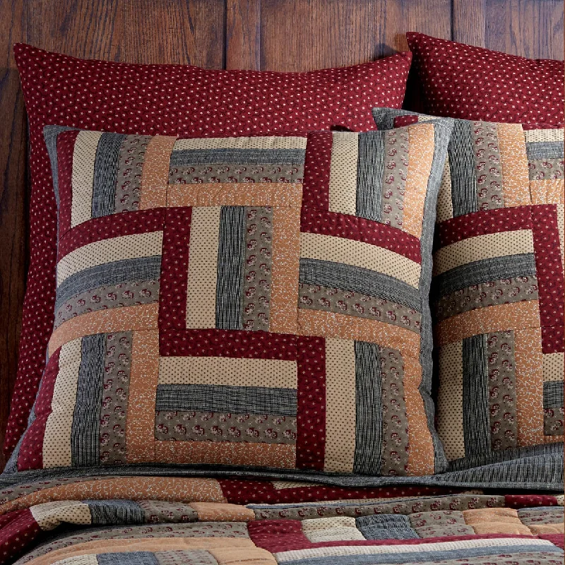 Square Pillows for Modern Home DecorHearth&Home Euro Sham Ptchwrk - Set of 2 Park Designs