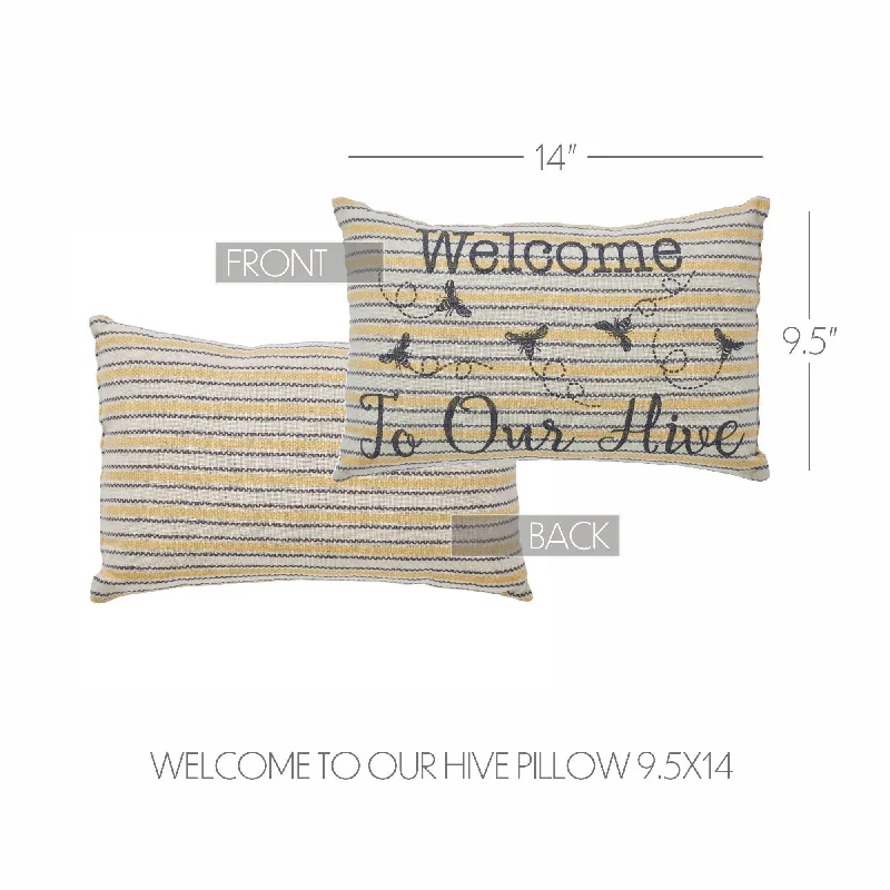 Firm Pillows for Side SleepersBuzzy Bees Welcome to Our Hive Pillow 9.5x14