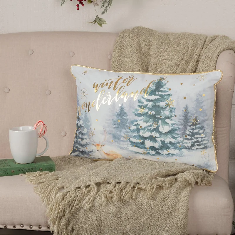 Hypoallergenic Pillows for Allergy SufferersWinter Wonderland Pillow 14x22 VHC Brands