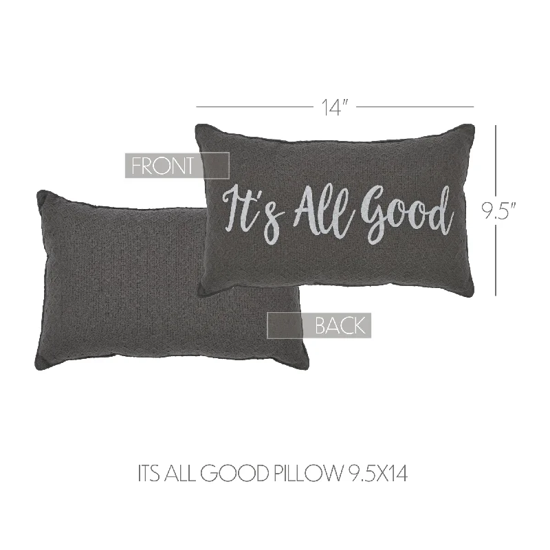 Cotton Pillows for Natural ComfortFinders Keepers It's All Good Pillow 9.5x14