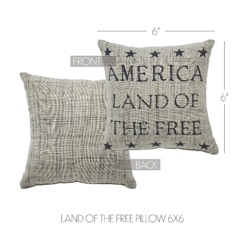 Decorative Pillows for Living Room MakeoverMy Country Land of the Free Pillow 6x6