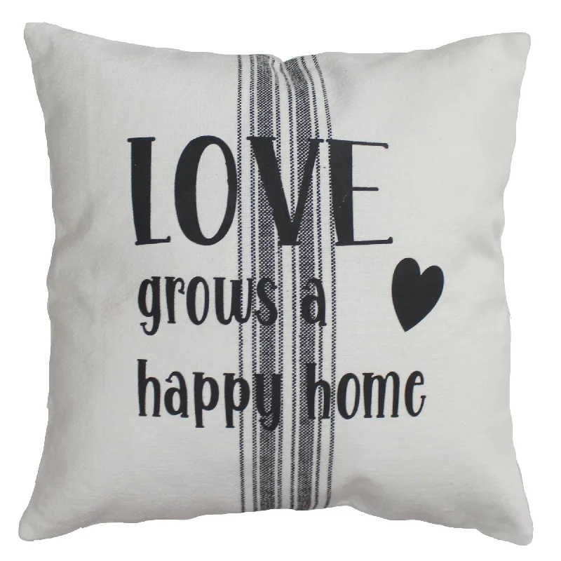 Decorative Pillows for Living Room MakeoverLove Grain Sack 14 Inx14 In Pillow PL000056