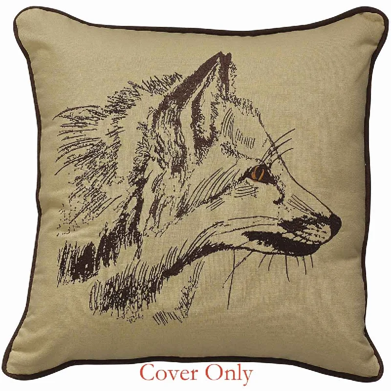 Back Support Pillows for Office ChairsFox Embroidered 20 Pillow Cover Set of 4 - Park Designs