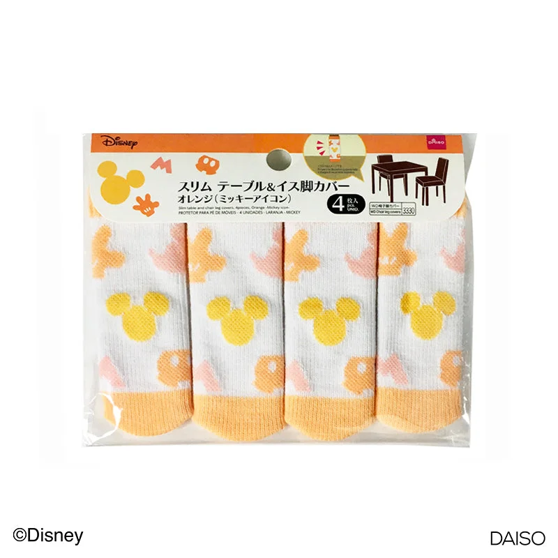 Moisture - Wicking Cotton Sheets for a Dry and Comfortable SleepSlim Table and Chair Leg Covers -  4pcs -  Orange - Mickey Icon