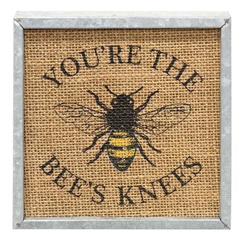 Bee's Knees Metal Box Sign