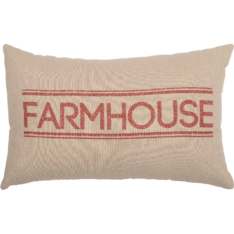 Sawyer Mill Red Farmhouse Pillow 14x22