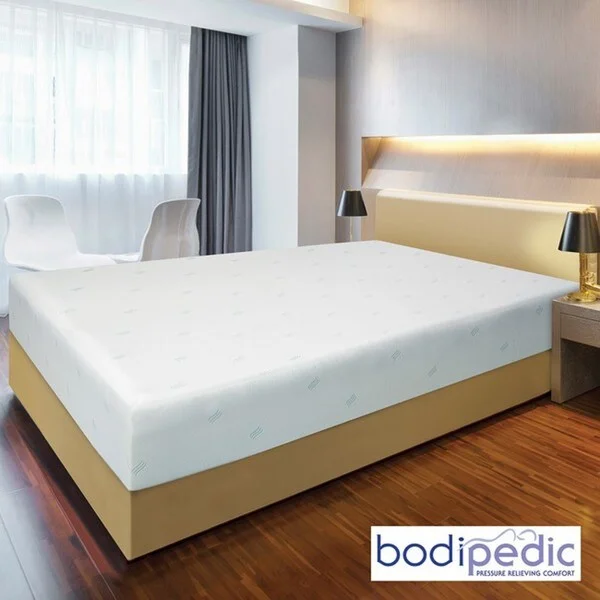 Latex mattresses with natural bounce and breathabilityBodipedic 10-inch Cal King-size Memory Foam Mattress