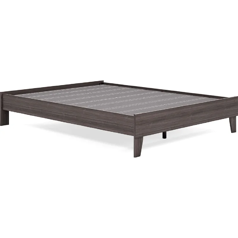 Innerspring mattresses with coil counts for supportBrymont Queen Platform Bed - Dark Gray