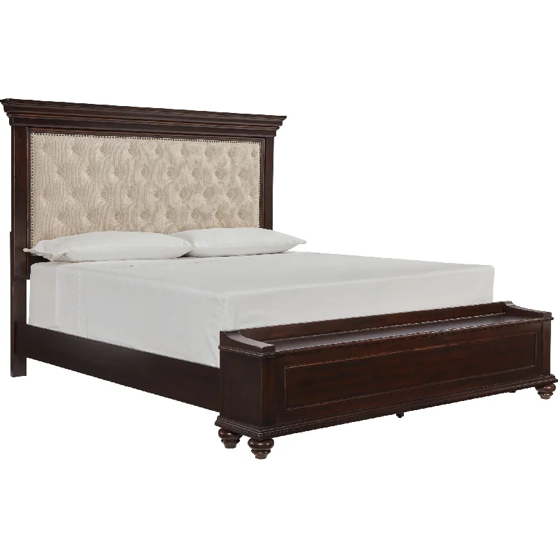 Polyester - foam mattresses for budget - friendly optionsBrynhurst California King Storage Bed - Dark Brown