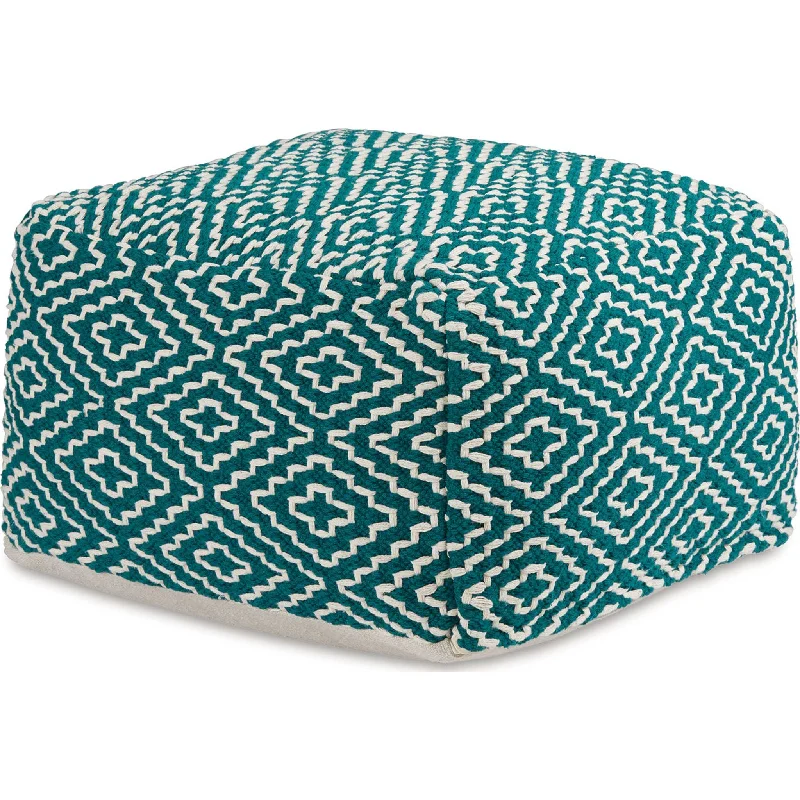 Memory foam mattresses for pressure relief and contouringBrynnsen Pouf - Teal/Ivory