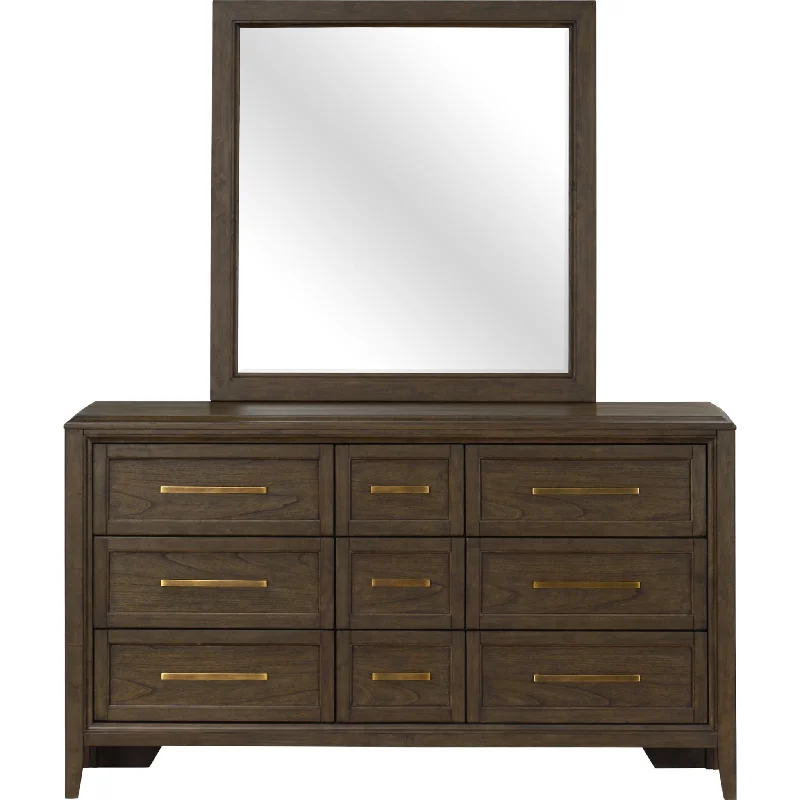 Hybrid mattresses combining foam and innerspring technologyBryson Dresser and Mirror - Smokey Bronze