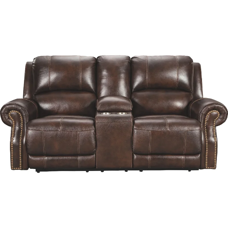 Gel - infused memory foam mattresses for cooler sleepBuncrana Power Reclining Loveseat - Chocolate