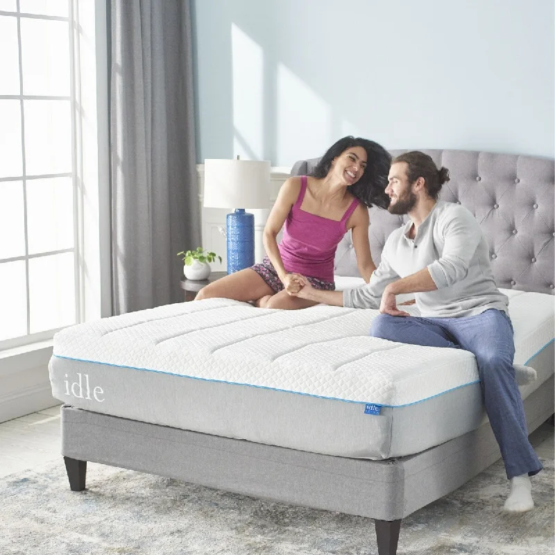 Innerspring mattresses with coil counts for supportIdle Sleep 14-inch Gel Plush Memory Foam Mattress