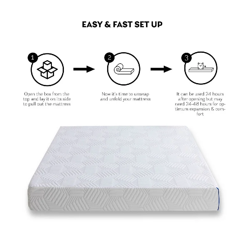 Memory foam mattresses for pressure relief and contouringMerax 8 Inch Twin Gel Memory Foam Mattress