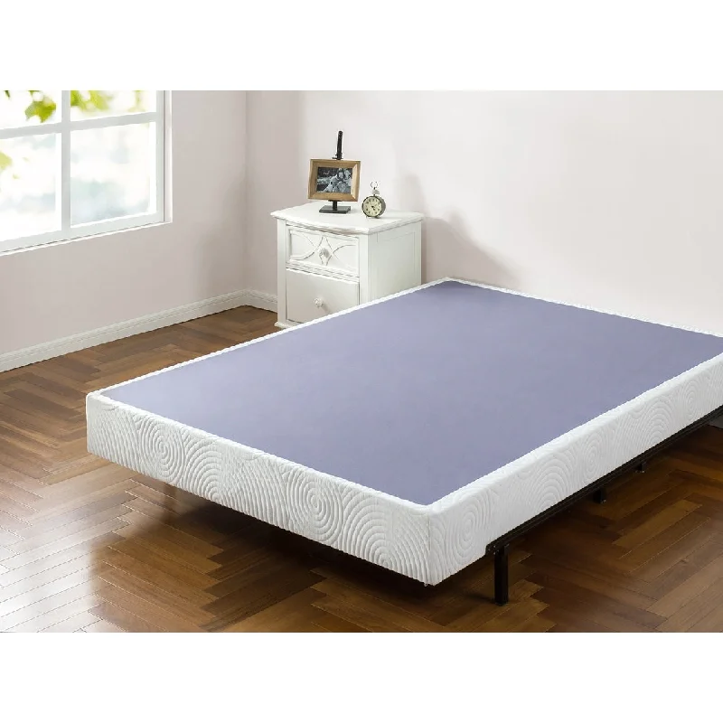 Hybrid mattresses combining foam and innerspring technologyPriage by ZINUS 7.5-inch Metal Box Spring with Wood Slats