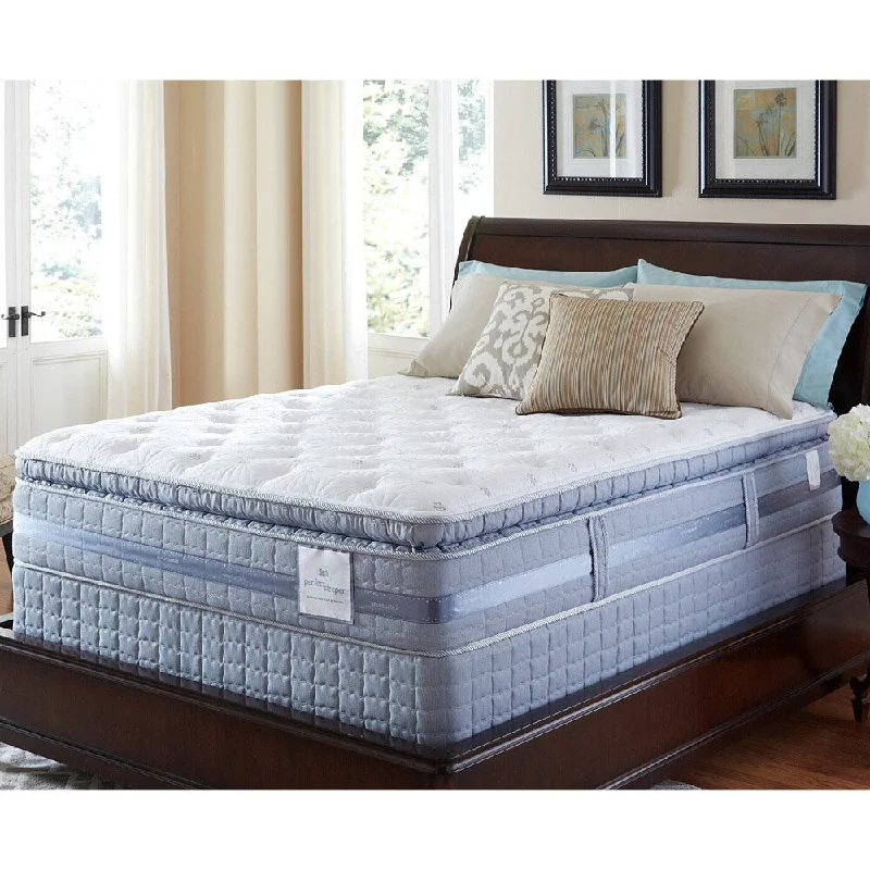 Queen - size mattresses for couples and standard bedroomsSerta Perfect Sleeper Elite Pleasant Night Super Pillow Top Split Queen-size Mattress Set