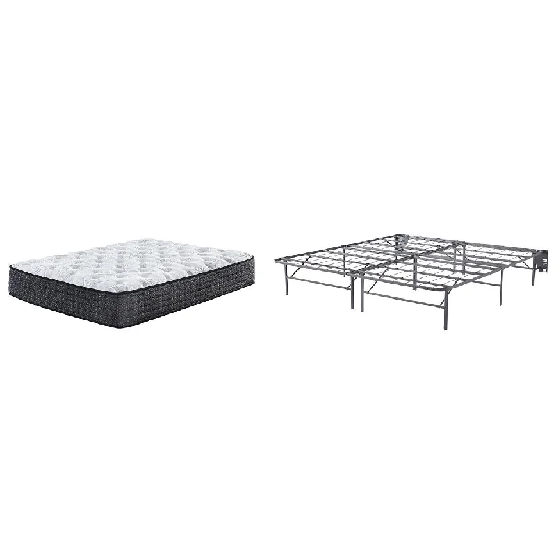 Polyester - foam mattresses for budget - friendly optionsSignature Design by Ashley Limited Edition Plush Black/White 2-Piece King Mattress Package