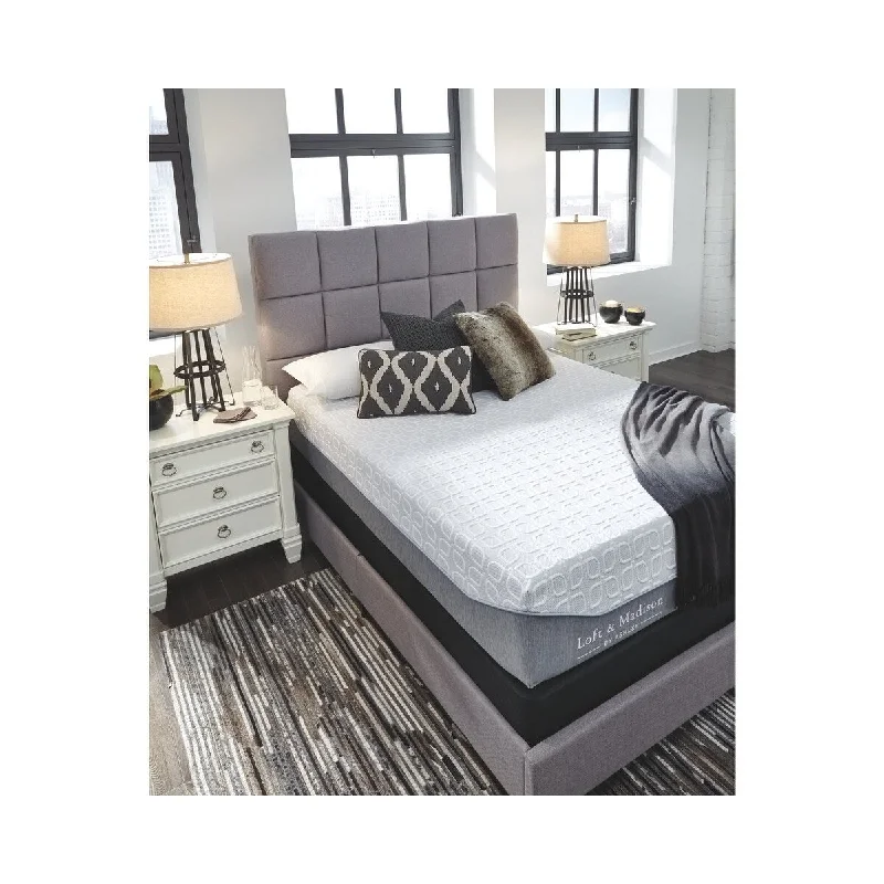 Organic cotton mattresses for a chemical - free sleep surfaceSignature Design by Ashley Loft and Madison 13 Firm KiTwin XL 13 inch White Mattress with MemGel