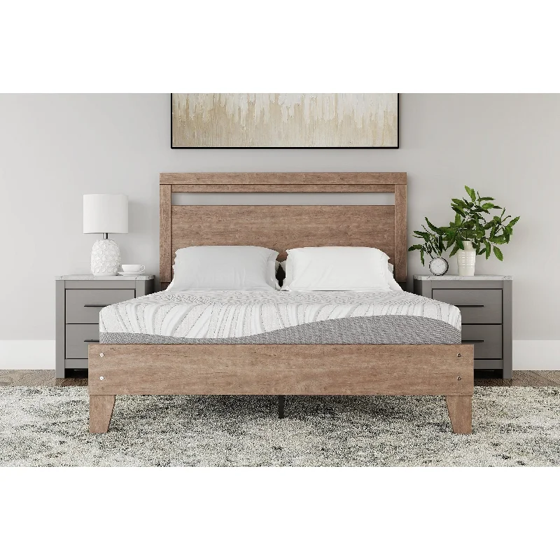 Organic cotton mattresses for a chemical - free sleep surfaceSignature Design by Ashley Memory Foam White 8 Inches Firm Mattress