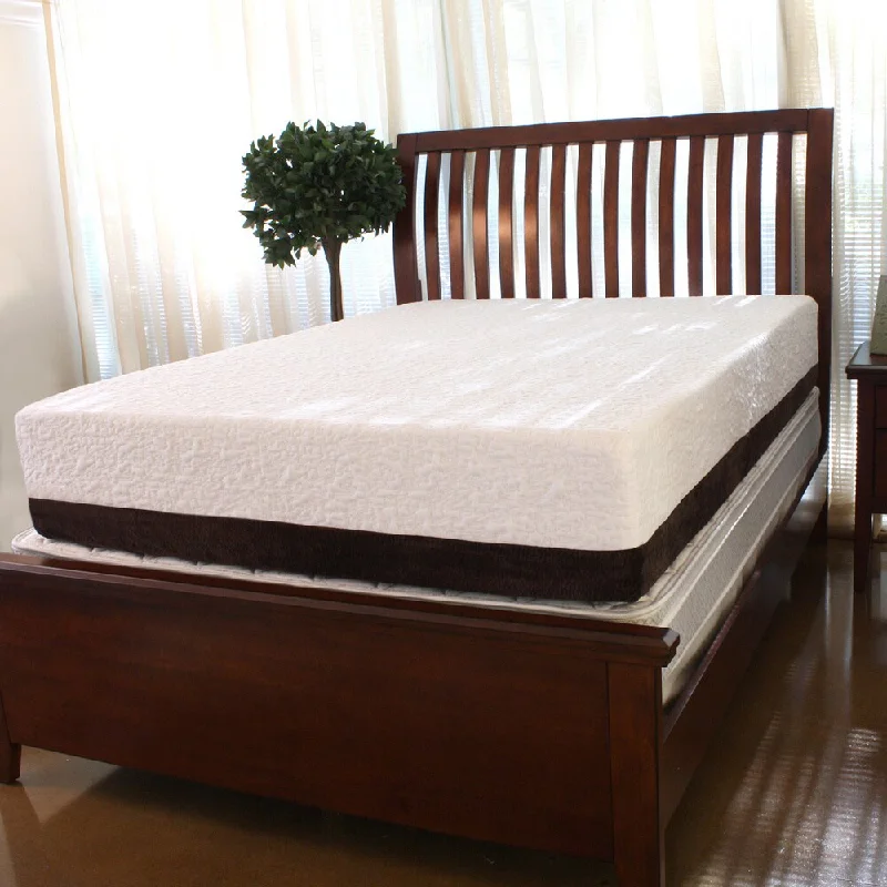 Hybrid mattresses combining foam and innerspring technologySpa Supreme 12-inch Queen-size Gel Memory Foam Mattress